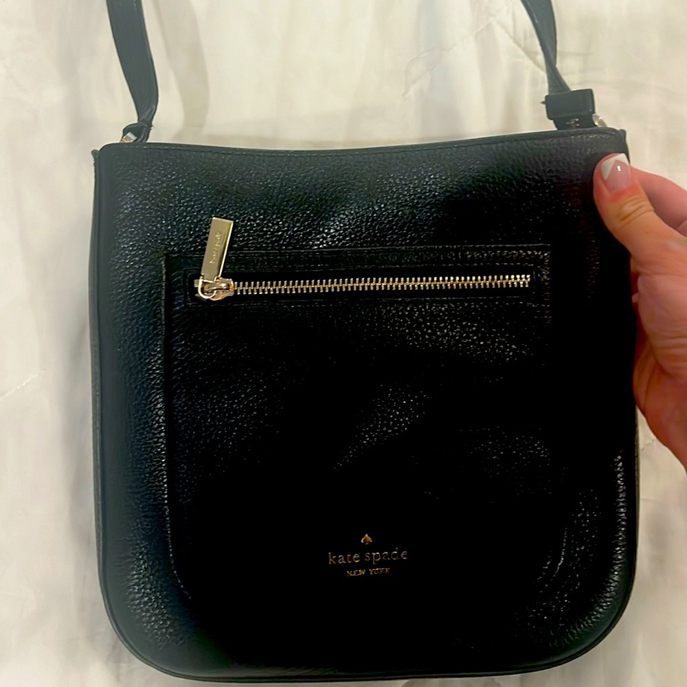 Black leather Kate spade bag